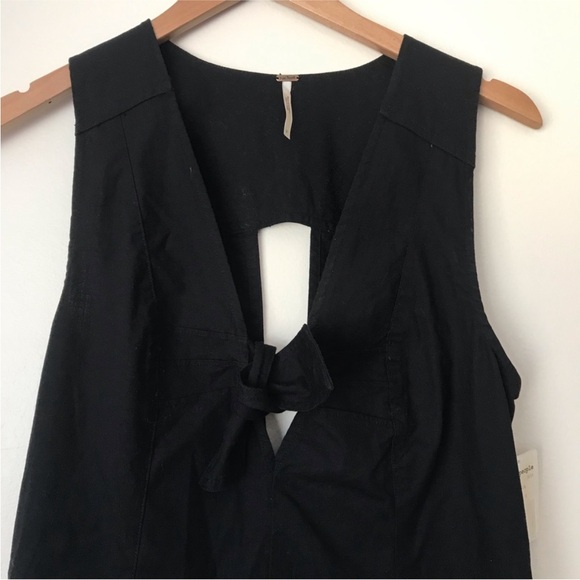 NWT Free People Daisy Romper in Black - Picture 4 of 10